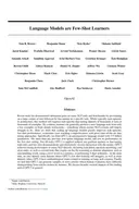 First page of Language Models are Few-Shot Learners