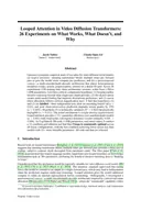 First page of Looped Attention in Video Diffusion Transformers