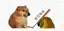 The Bonk desktop pet sitting in its transparent window alongside the goals and coach-chat surface