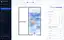 TrafficSense floor plan: visits per Archilogic space as a heat map, live devices with trails, the 1:1 sensor-to-space mapping in the sidebar