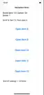 A navigation app built on Linux after a full journey: saved item 12, option on