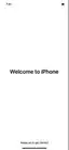 Welcome to iPhone, Setup Assistant