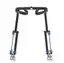 Lower-body CAD assembly showing both leg structures from the front Lower-body CAD assembly showing both leg structures from the front