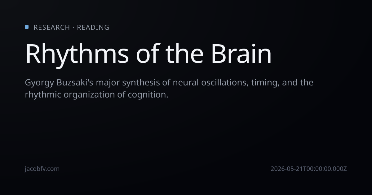 Rhythms of the Brain